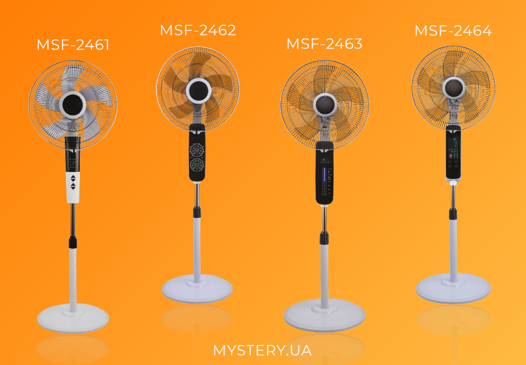 Новые вентиляторы Mystery – гарантированная прохлада летом